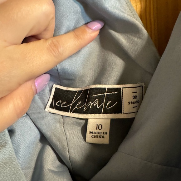 Light blue floor length dress - Picture 3 of 4